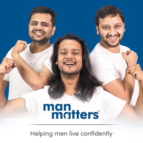 Man Matters Biotin Hair Gummies (90N) Fibre & Zinc Strawberry Flavour Gut Friendly