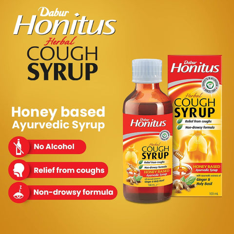 Dabur Honitus Herbal Cough Syrup 100 ml