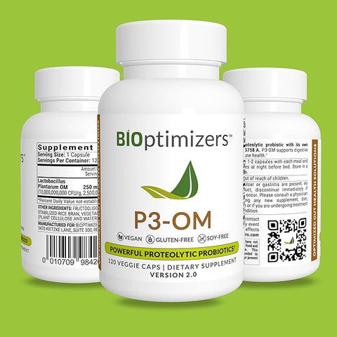 P3-OM - Probiotic and Prebiotic Supplement 120 Capsules