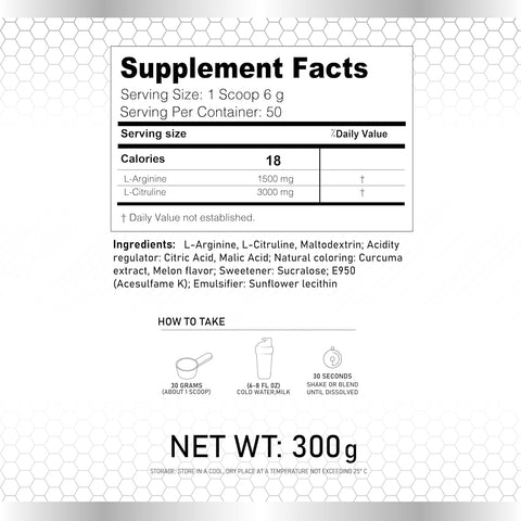 Z&M Arginine Citrulline Orange 300g