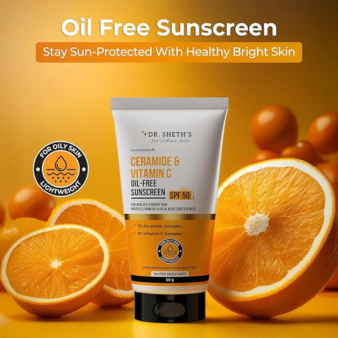 Dr. Sheth'S Ceramide & Vitamin C Oil Free Sunscreen 50G