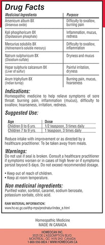 Kids 0 - 9 Throat Ease 100ml