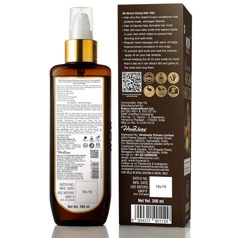 WOW Skin Science Argan Hair Oil with comb 200ml