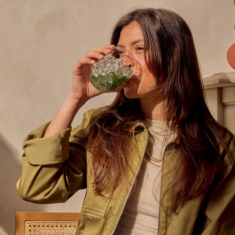 AG1 Daily Greens Powder – Ultimate Daily Whole Food Sourced All in One Greens Supplement Powder Travel Pack with Bottle (Pack of 2)