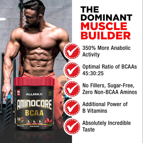 Allmax Nutrition Aminocore Bcaa Watermelon 345g