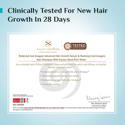 Pilgrim 3% Redensyl, 4% Anagain & 5% Capilia Stem Cell Complex Advanced Hair Growth Serum Roll-On