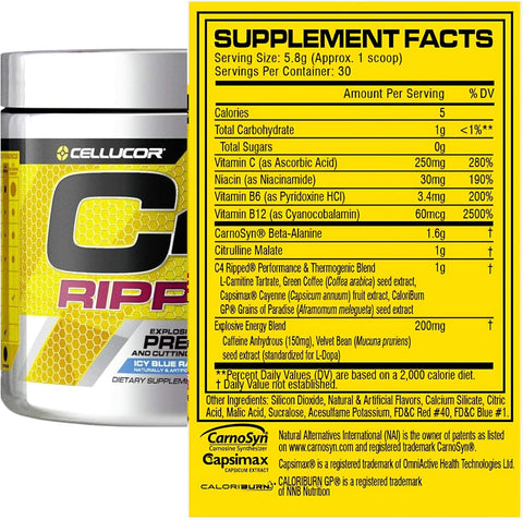 CELL C4 Icy Blue Razz Pre-Workout Powder - 30 Servings – image 2