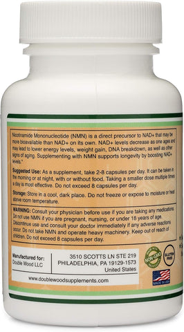 مكملات الخشب المزدوج NMN 250mg 60 كبسولة