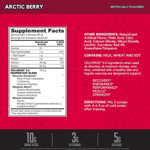 BSN Cell Mass 495g 1.09lb Arctic Berry (6/Case) – image 2