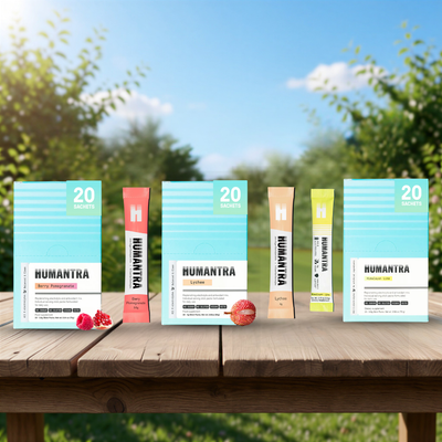 Humantra Electrolyte Elderberry 90g + Humantra Electrolyte Himalayan Lime 72g + Humantra Electrolyte Lychee flavour 80g