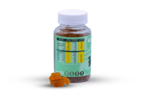 Lindagumm Echinacea Elderberry Vitamin C 60 mg, Vitamin D 10 mcg, Zinc 4 mg Mango Flavor 60 Gummies