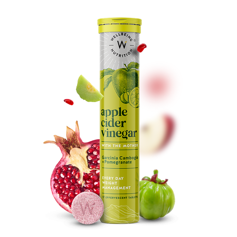 Wellbeing Nutrition Apple Cider Vinegar with Garcinia Cambogia and Pomegranate 17 Tablets- Buy 2 Get 1 Free