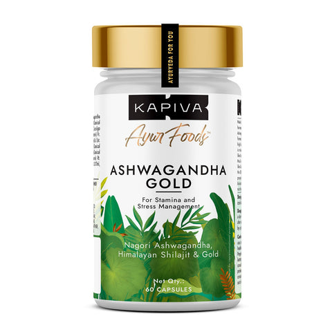 Kapiva Himalayan Shilajit Resin 40gm with Ashwagandha and Moringa Gold 60Caps