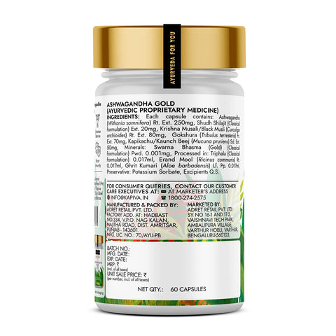 Kapiva Himalayan Shilajit Resin 40gm with Ashwagandha and Moringa Gold 60Caps