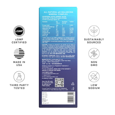 Wellbeing Nutrition Trace Minerals Drops 100 ml (40 Days Supply)