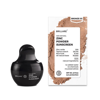 Brillaire Zinc Powder Sunscreen 4 Gm - 3 (Bronze)