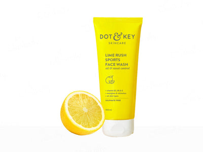 Dot & Key Lime Rush Sports Face Wash Oil Sweat Control 100Ml