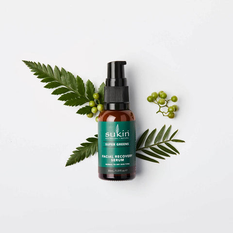 Sukin Super Greens Facial Recovery Serum, 30 Ml