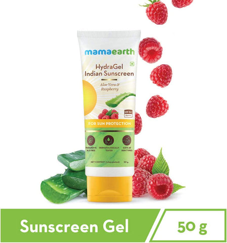 Mamaearth HydraGel Indian Sunscreen for Sun Protection - 50gm