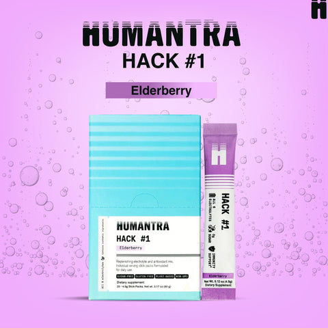 Full Variety Pack: Humantra Electrolyte Berry Pomegranate 70g + Humantra Electrolyte Elderberry 90g + Humantra Electrolyte Himalayan Lime 72g + Humantra Electrolyte Lychee flavour 80g