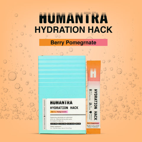 Best Summer Hydration Combo- Humantra Electrolyte Berry Pomegranate 70g + Humantra Electrolyte Elderberry 90g