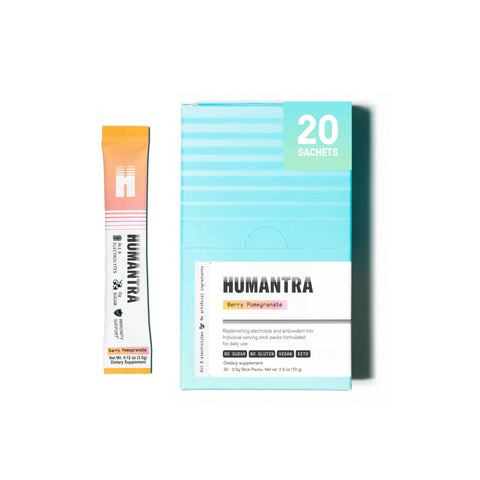 Humantra Electrolyte Berry Pomegranate 70g + Humantra Electrolyte Elderberry 90g + Humantra Electrolyte Himalayan Lime 72g