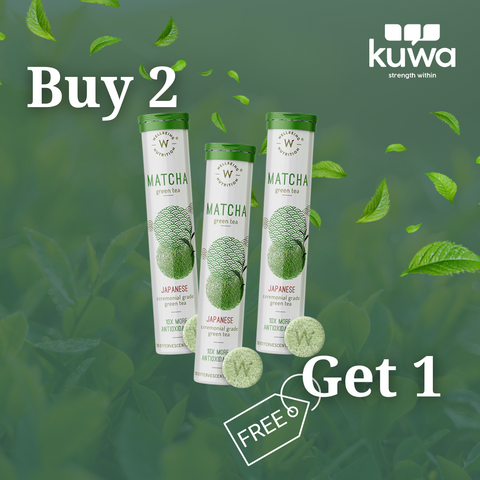 Wellbeing Nutrition Matcha Green Tea, 20 Tablets -Buy 2 Get 1 Free