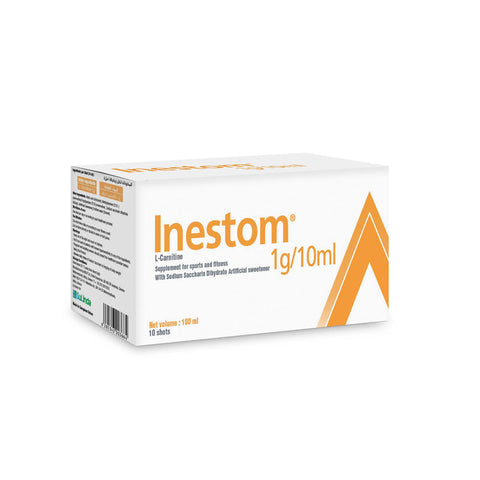 Inestom L-Carnitine 1g 10 Bottles
