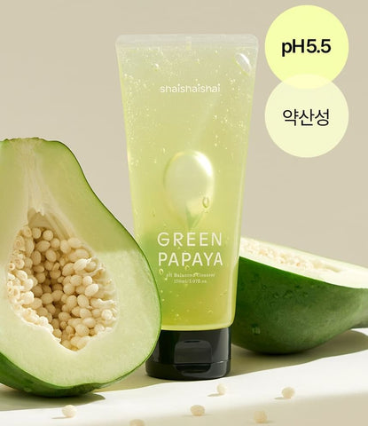 Shaishaishai Green Papaya Ph Balanced Cleanser 150ml
