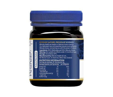 Manuka Health - MGO 263+ Manuka Honey, 250 g