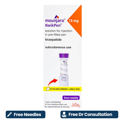 Free Prescription + Mounjaro 15 mg + Free Needles