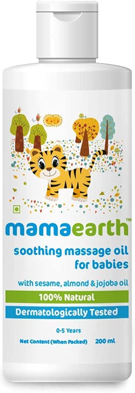 Mamaearth Soothing Massage Oil For Babies, 200 ml