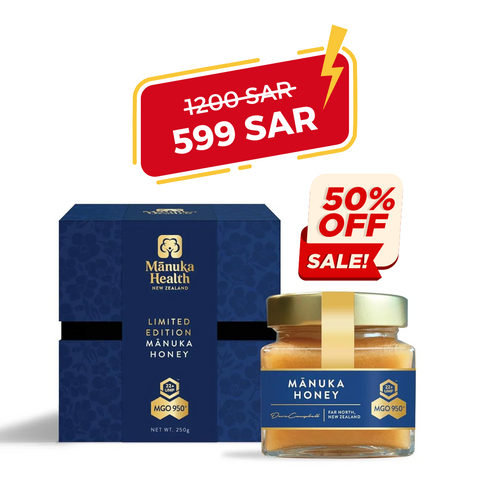 Manuka Health Umf 22+/mgo 950+ Limited Edition Manuka Honey (250g/8.8oz), Superfood, Authentic Raw Honey From New Zealand