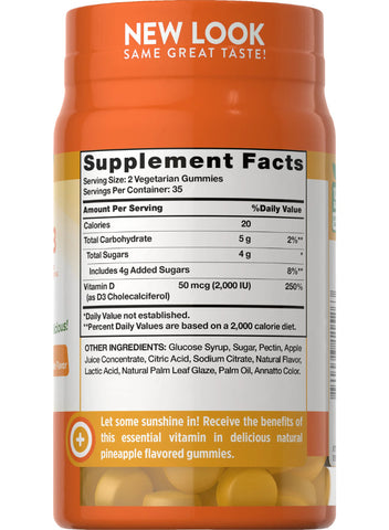 Nature's Truth  Vitamin D3 2000 Iu (50 Mcg) | Extra Strength