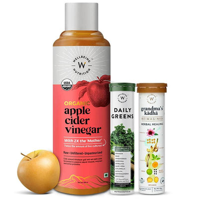 Apple Cider Vinegar+Daily Greens+Grandmas Kadha