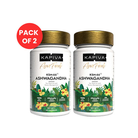 Kapiva KSM-66 Ashwagandha 60 Capsules