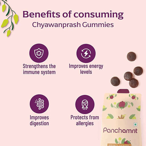 Panchamrit Chyawanprash Gummies + Panchamrit Gut Health tablets + FREE Plix Flaunt for your hair