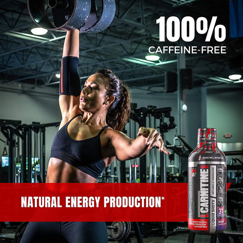 ProSupps L-Carnitine 3000 Stimulant Free Liquid Shots for Men and Women (31 Servings, Berry)