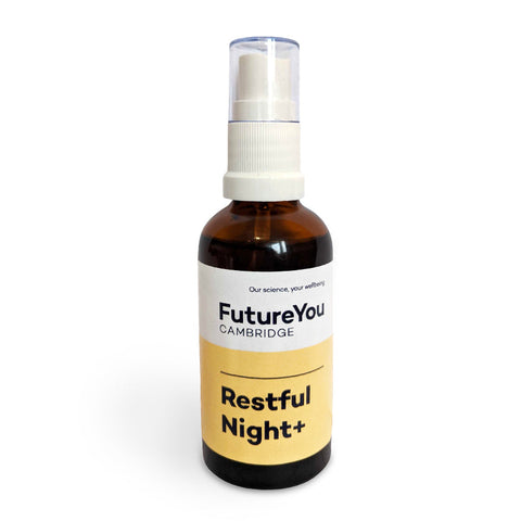 Restful Night with Roman Chamomile Extract - Easy to Absorb Formulation - Vegan Suitable - 28 Day Supply - Developed by FutureYou Cambridge