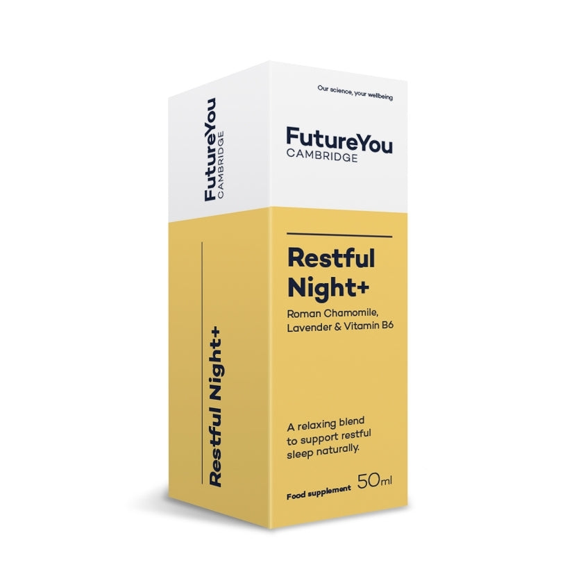 Restful Night with Roman Chamomile Extract - Easy to Absorb Formulation - Vegan Suitable - 28 Day Supply - Developed by FutureYou Cambridge