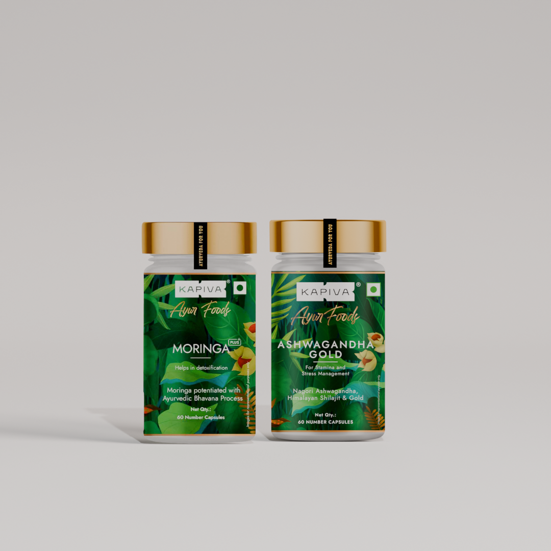 Kapiva Ashwagandha 30 & Moringa Combo