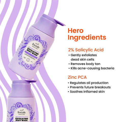 Foxtale Mediterranean Mood Exfoliating Body Wash 250Ml