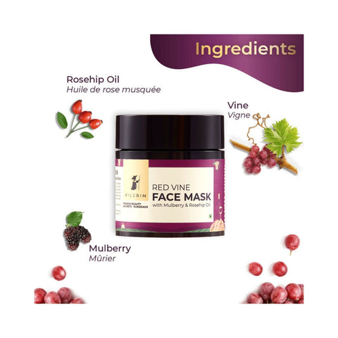 Pilgrim Anti Ageing Red Vine Face Pack & Mask Paste 100g