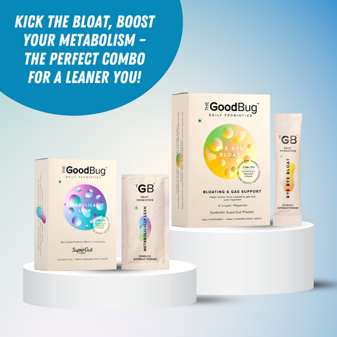 The Good Bug Bye Bye Bloat and The Good Bug Metabolically lean Sachet 15 Combo