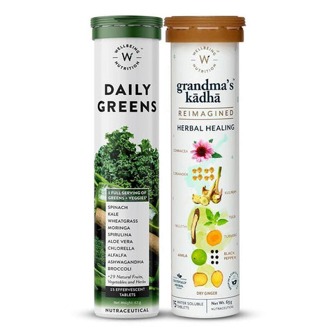 Apple Cider Vinegar+Daily Greens+Grandmas Kadha