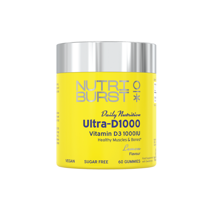 Nutriburst UltraD3 1000 IU  Lemon  60 Gummies