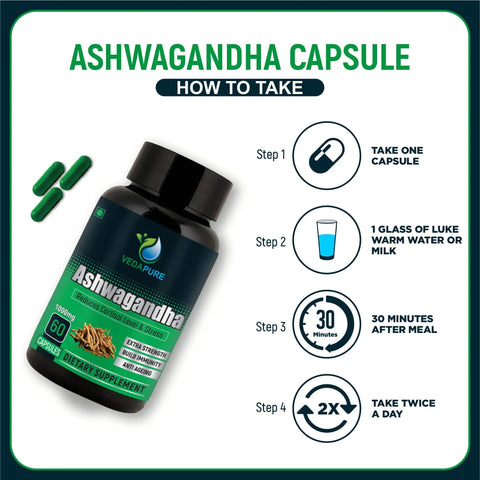 Vedapure Testosterone & Ashwagandha Combo