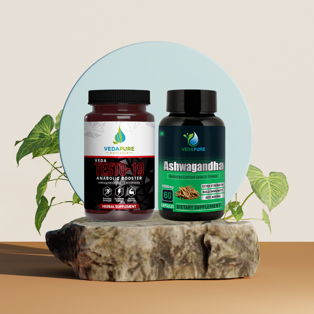 Vedapure Testosterone & Ashwagandha Combo