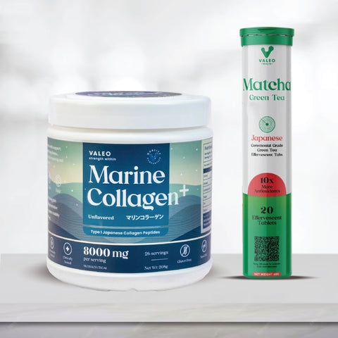 Valeo Marine Collagen + Valeo Matcha 20 Tabs