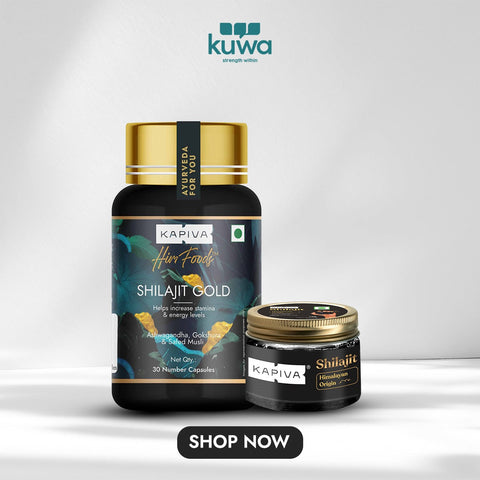 Kapiva Himalayan shilajit 10 gm + shilajit gold capsule 30 combo